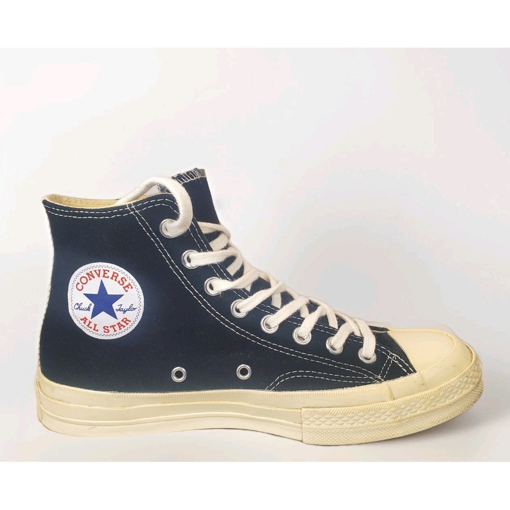 Converse Chuck Taylor All Star Hi Black Comme des Garcons PLAY Men's  7 womens 9 - Picture 5 of 8